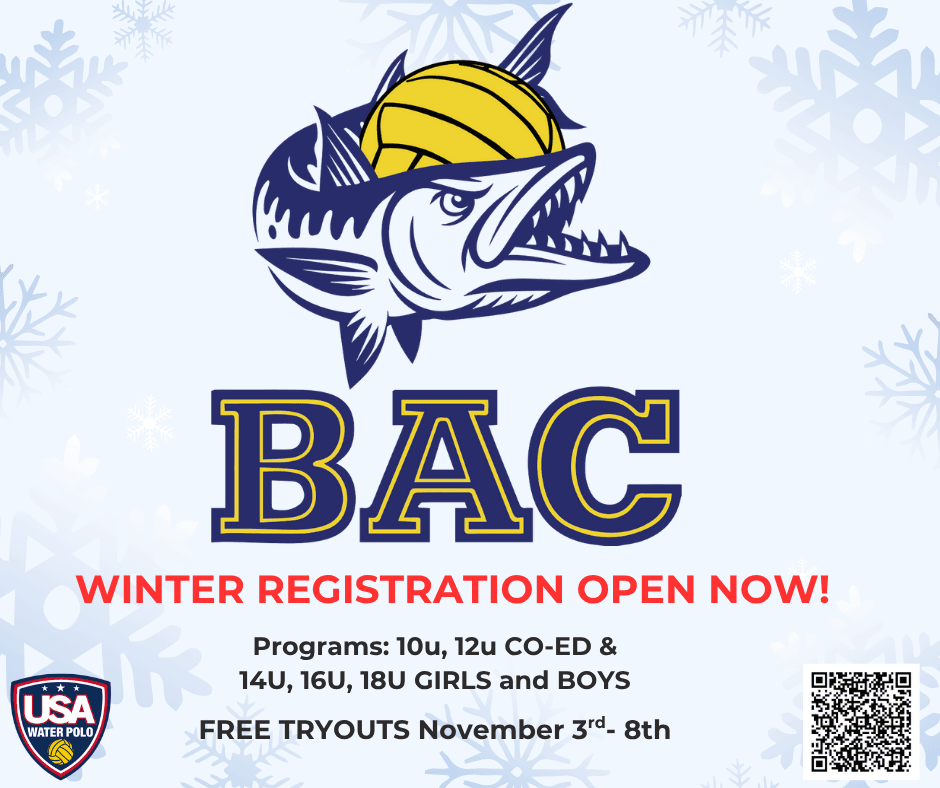 BAC Water Polo Winter Registration Open