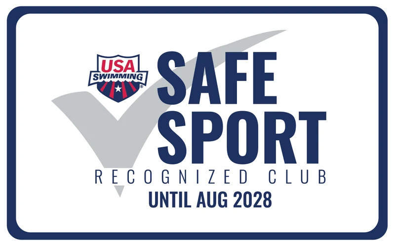 USA Swimming Safe Sport Recognized Club, recognized until August 2028
